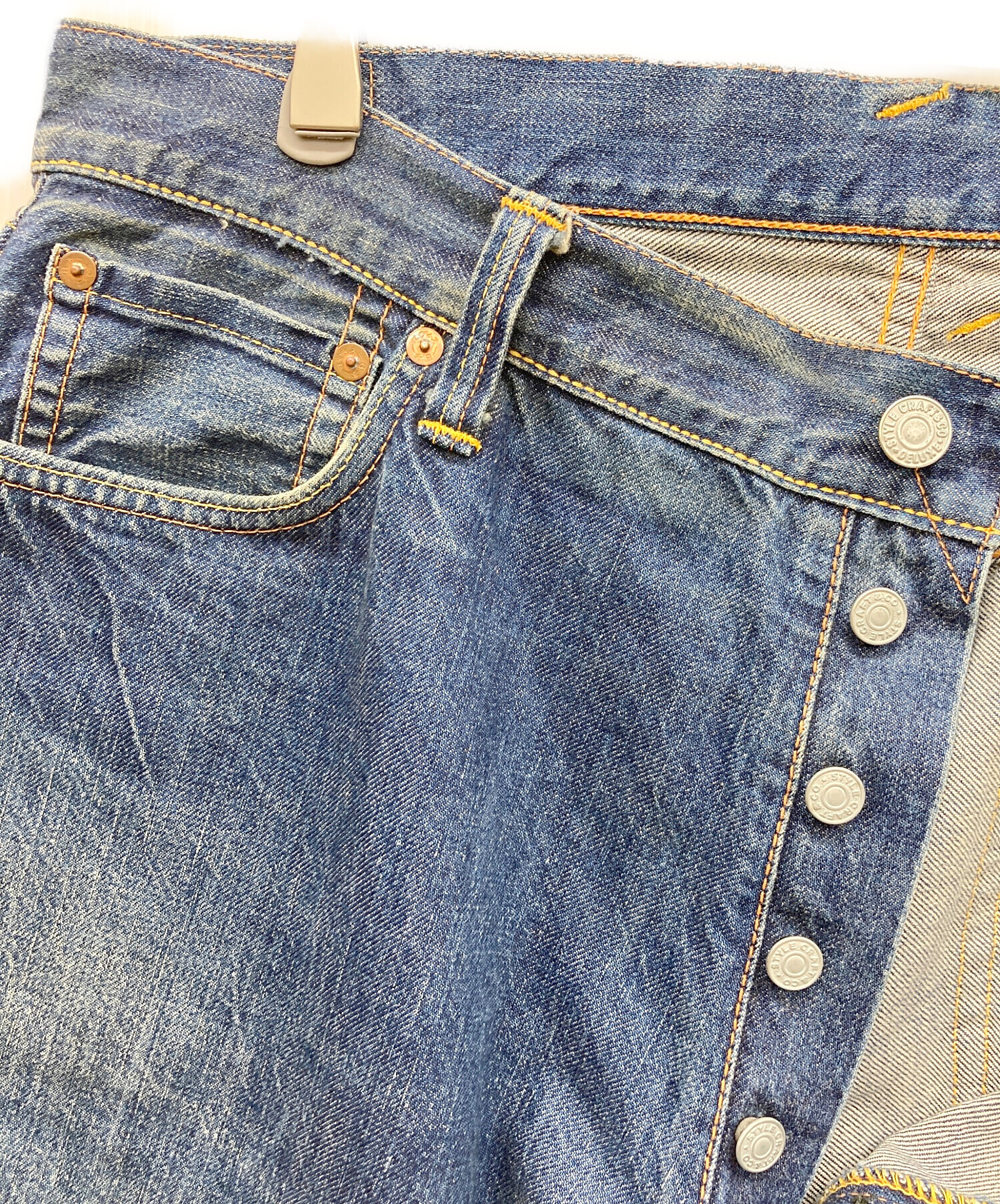 中古・古着通販】EVISU (エヴィス) デニムパンツ インディゴ サイズ:38