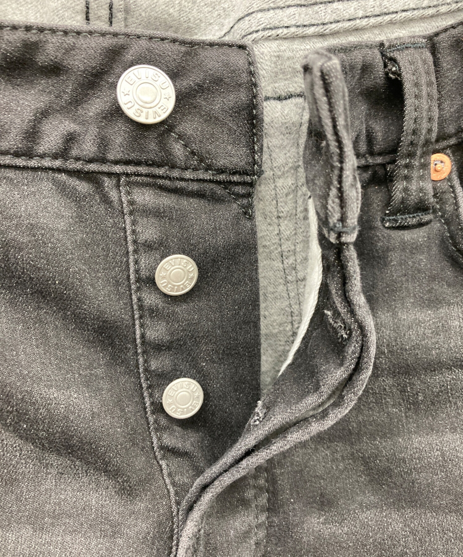 EVISU エヴィス 1930 グラフィティーメッセージ ブラックジーンズ 34