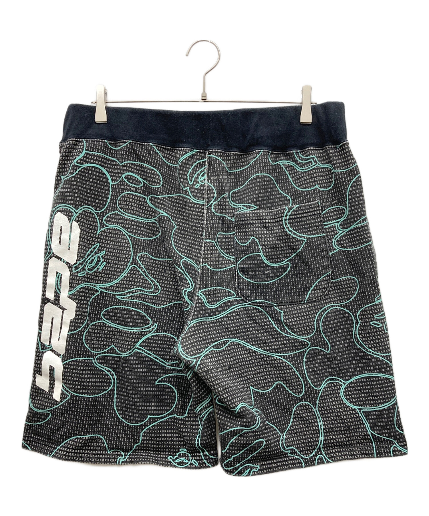 A BATHING APEハーフパンツ　メッシュ 中古・古着通販】A BATHING APE (アベイシングエイプ) 蓄光スウェット