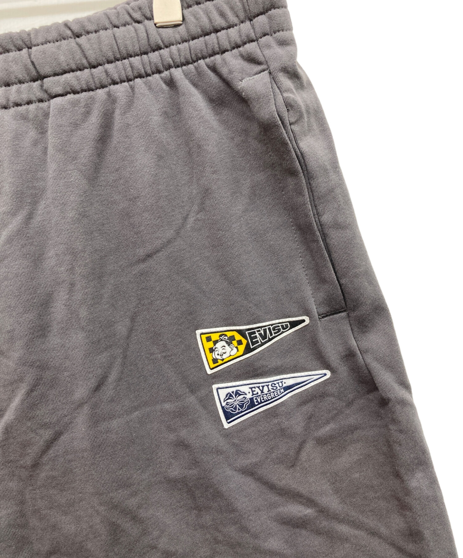 中古・古着通販】EVISU (エヴィス) ハーフパンツ ブラック サイズ:XL