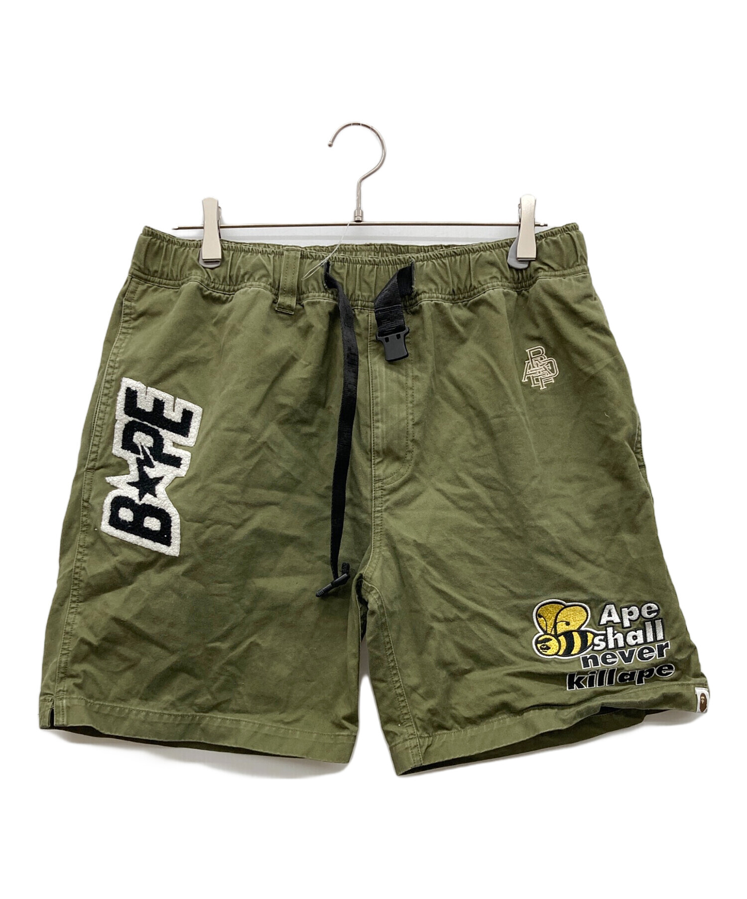 A BATHING APE パンツ Lサイズ グリーン 中古・古着通販】A BATHING APE (ア ベイシング エイプ) スウェット