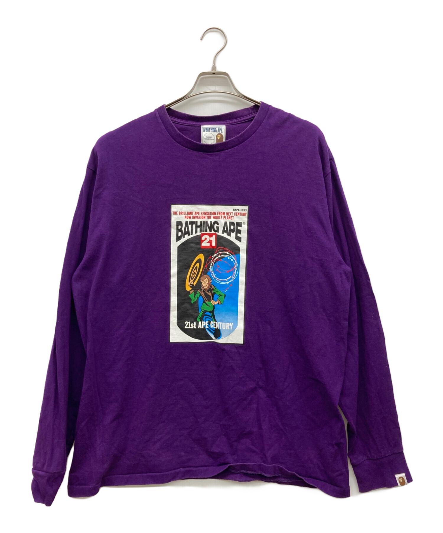 アベイシングエイプ スウェット 2XLベイプスタ エイプ パープル クルーネック 中古・古着通販】A BATHING APE (ア ベイシング エイプ) BAPE Bathing