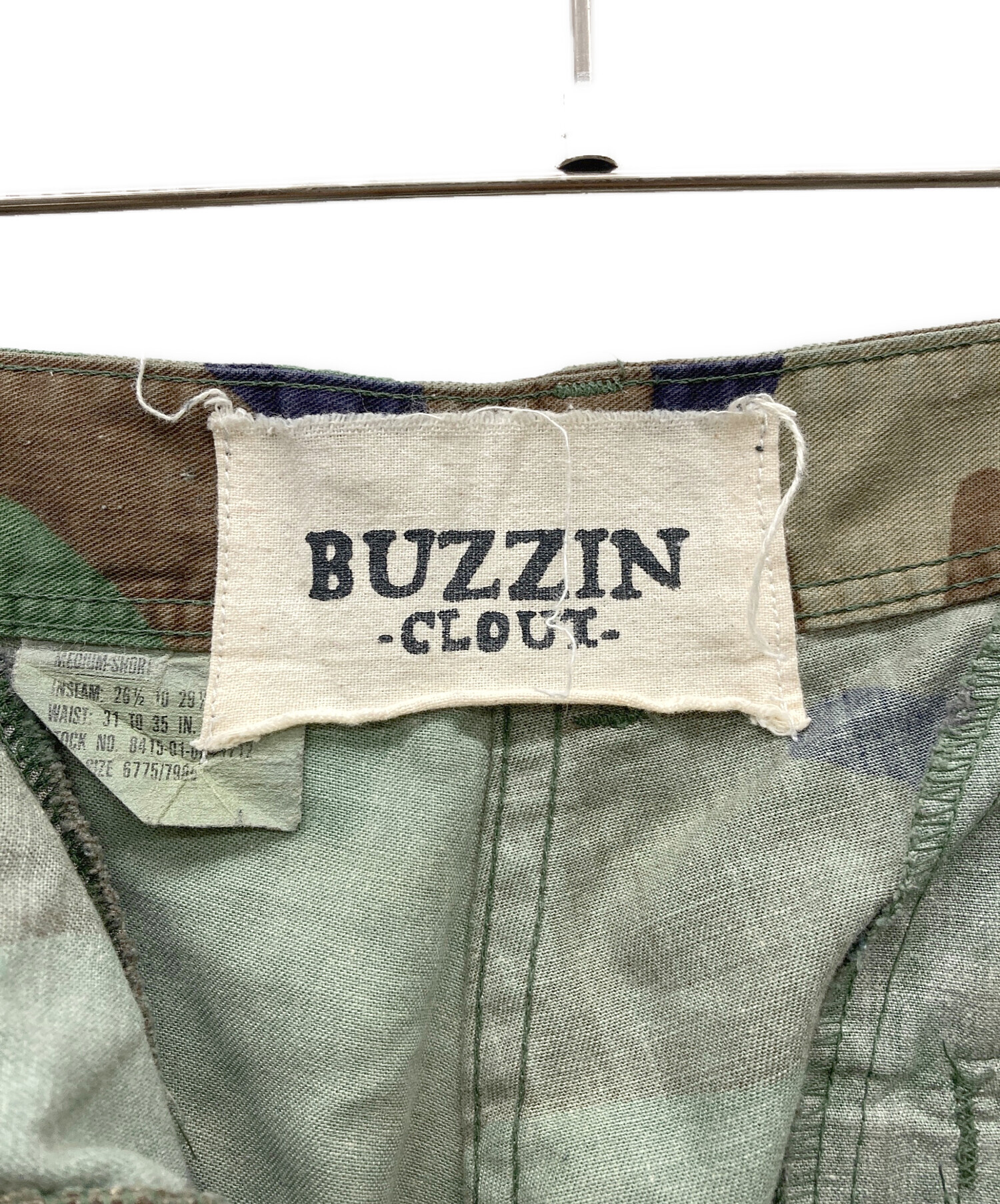 中古・古着通販】BUZZIN (バズィン) クラッシュカモクロップドパンツ