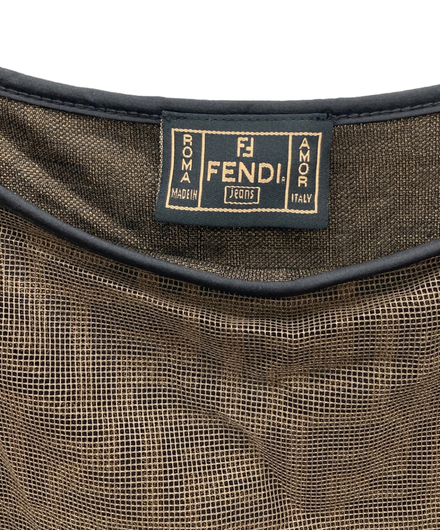 中古・古着通販】FENDI (フェンディ) ズッカ柄ノースリーブカットソー