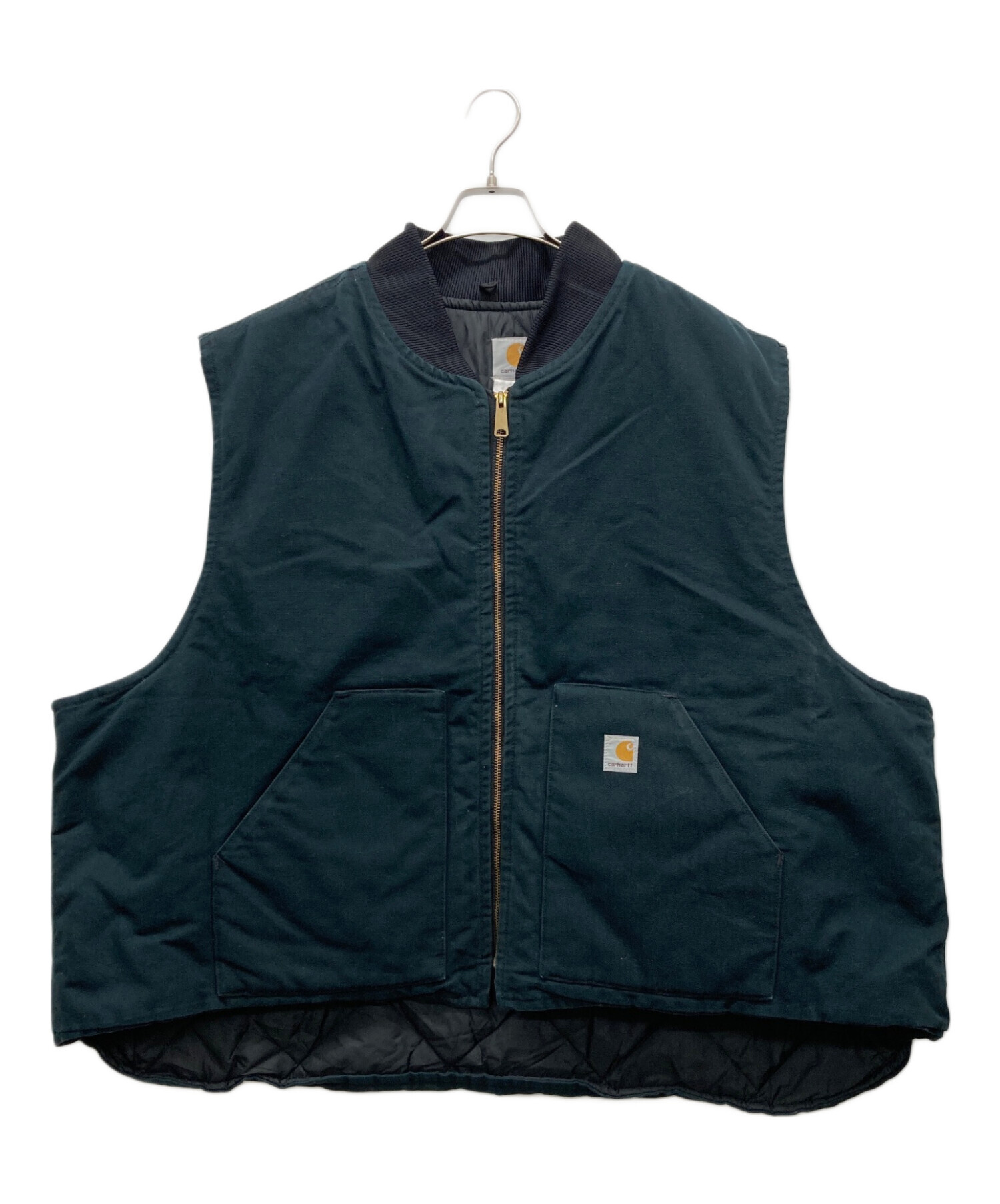 中古・古着通販】CarHartt (カーハート) ダック地ベスト ブラック