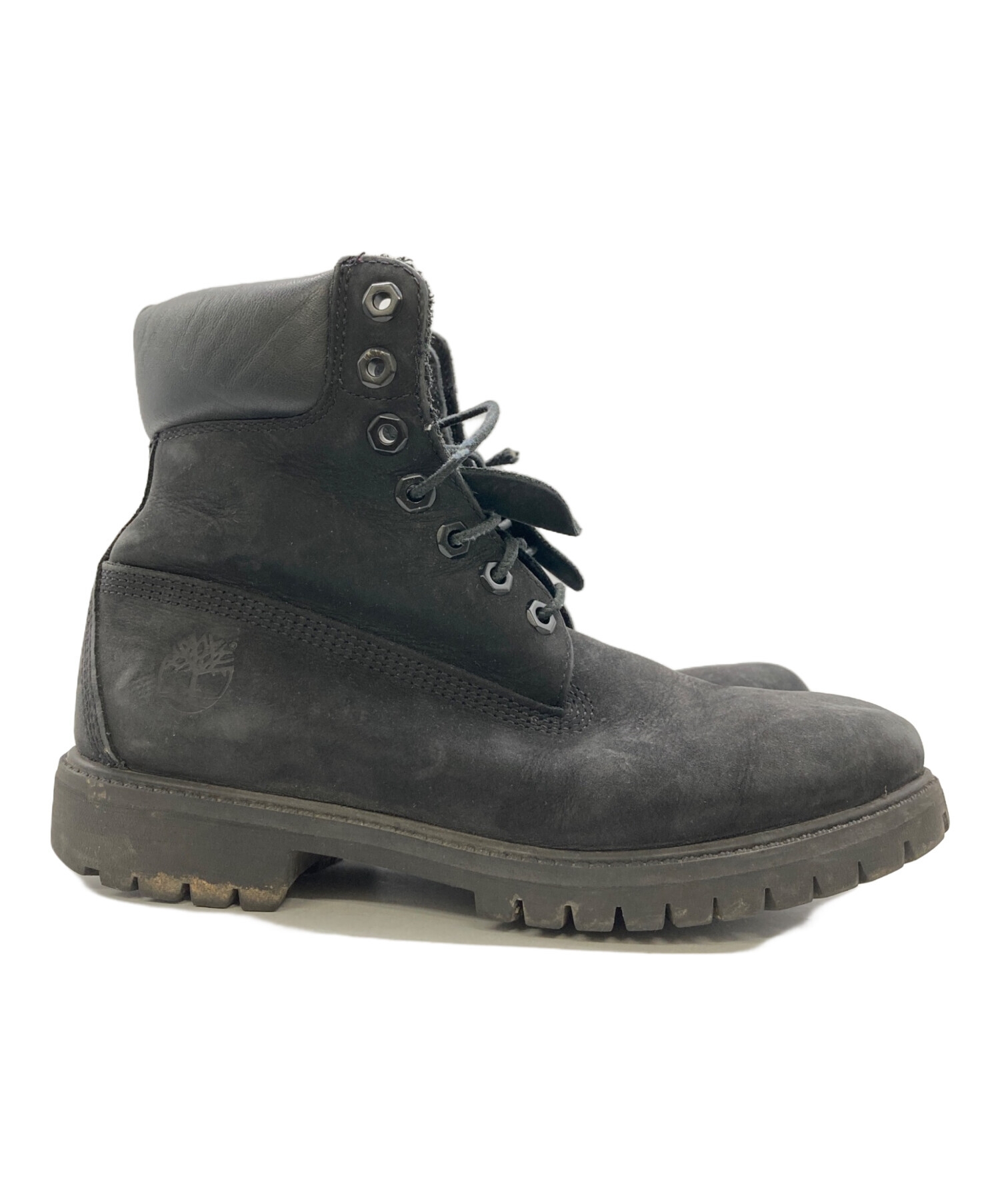 Timberlandティンバーランドヌバックヒールブーツ7W 中古・古着通販】Timberland (ティンバーランド) ブーツ ブラック