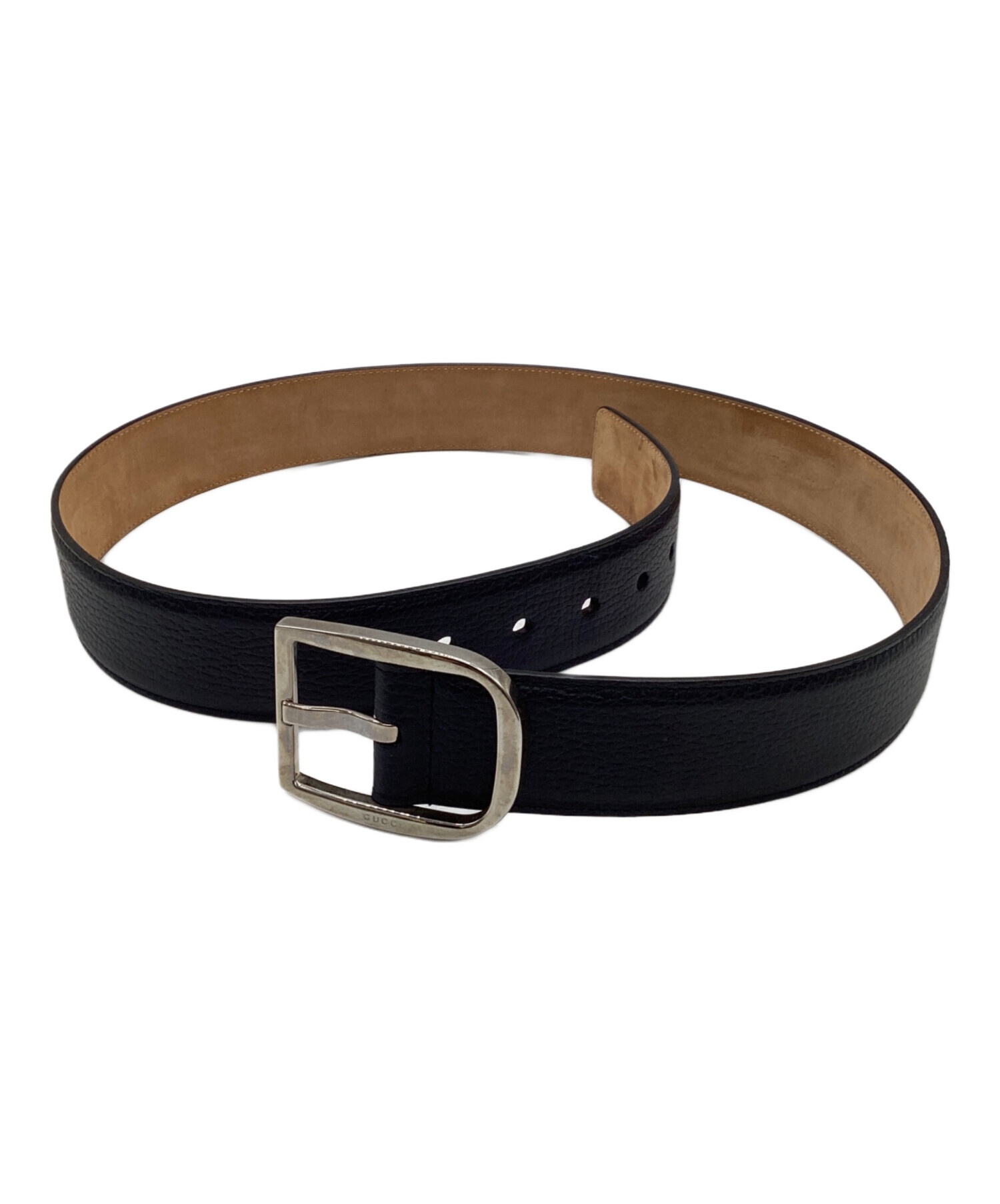 中古・古着通販】GUCCI (グッチ) レザーベルト ブラック｜ブランド