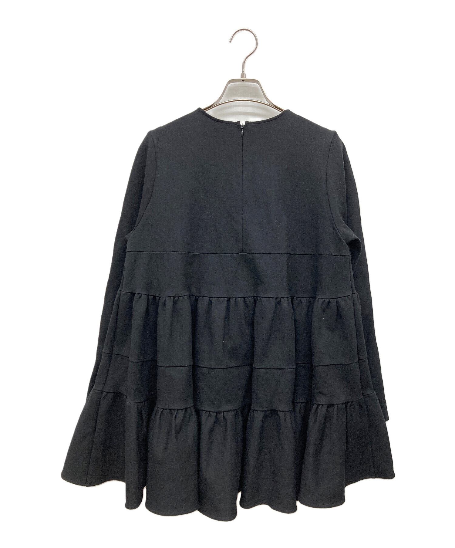 中古・古着通販】YORI (ヨリ) ぬくぬくヘムブラウス ブラック サイズ:F