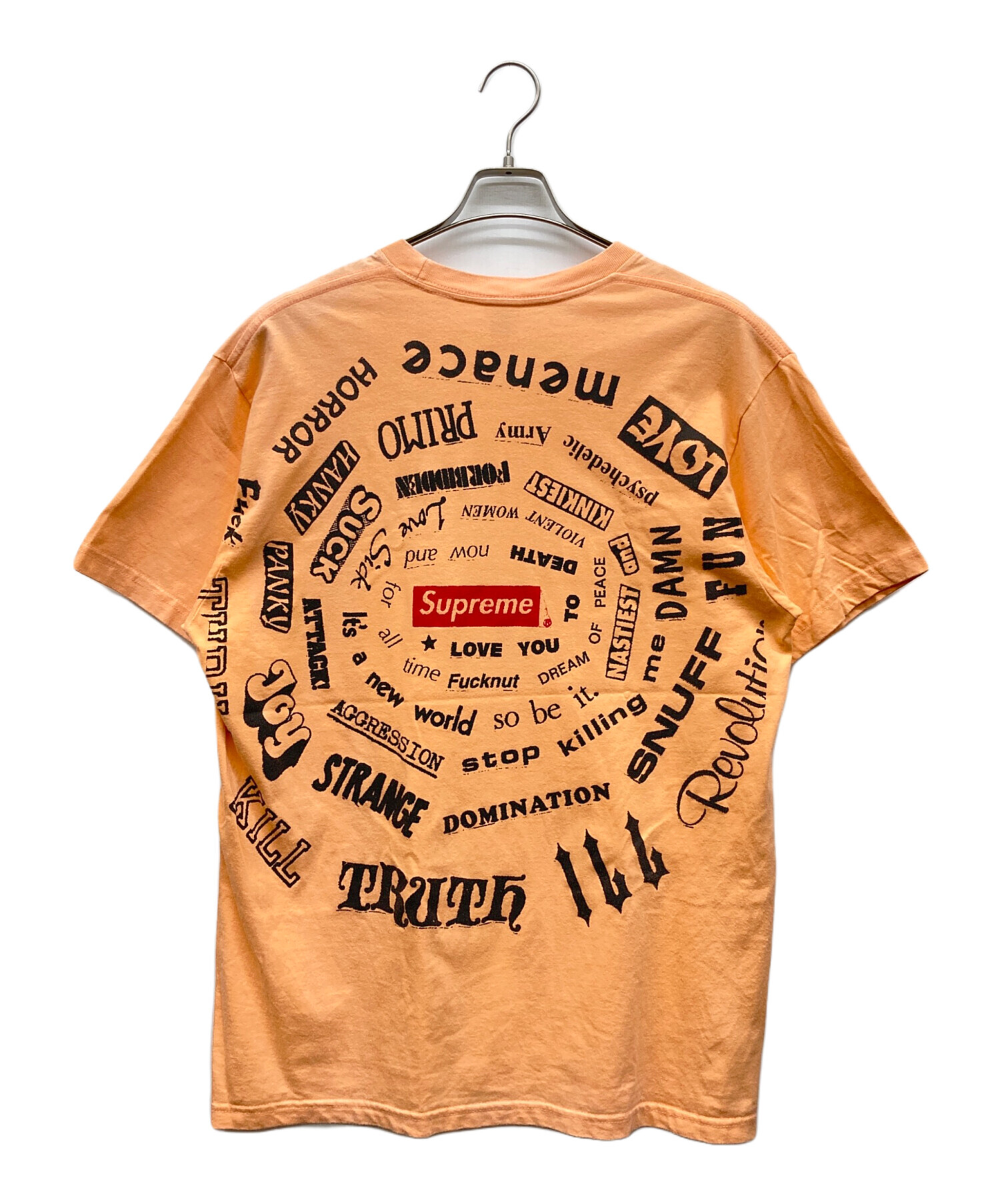 中古・古着通販】Supreme (シュプリーム) Spiral Tee サーモンピンク 