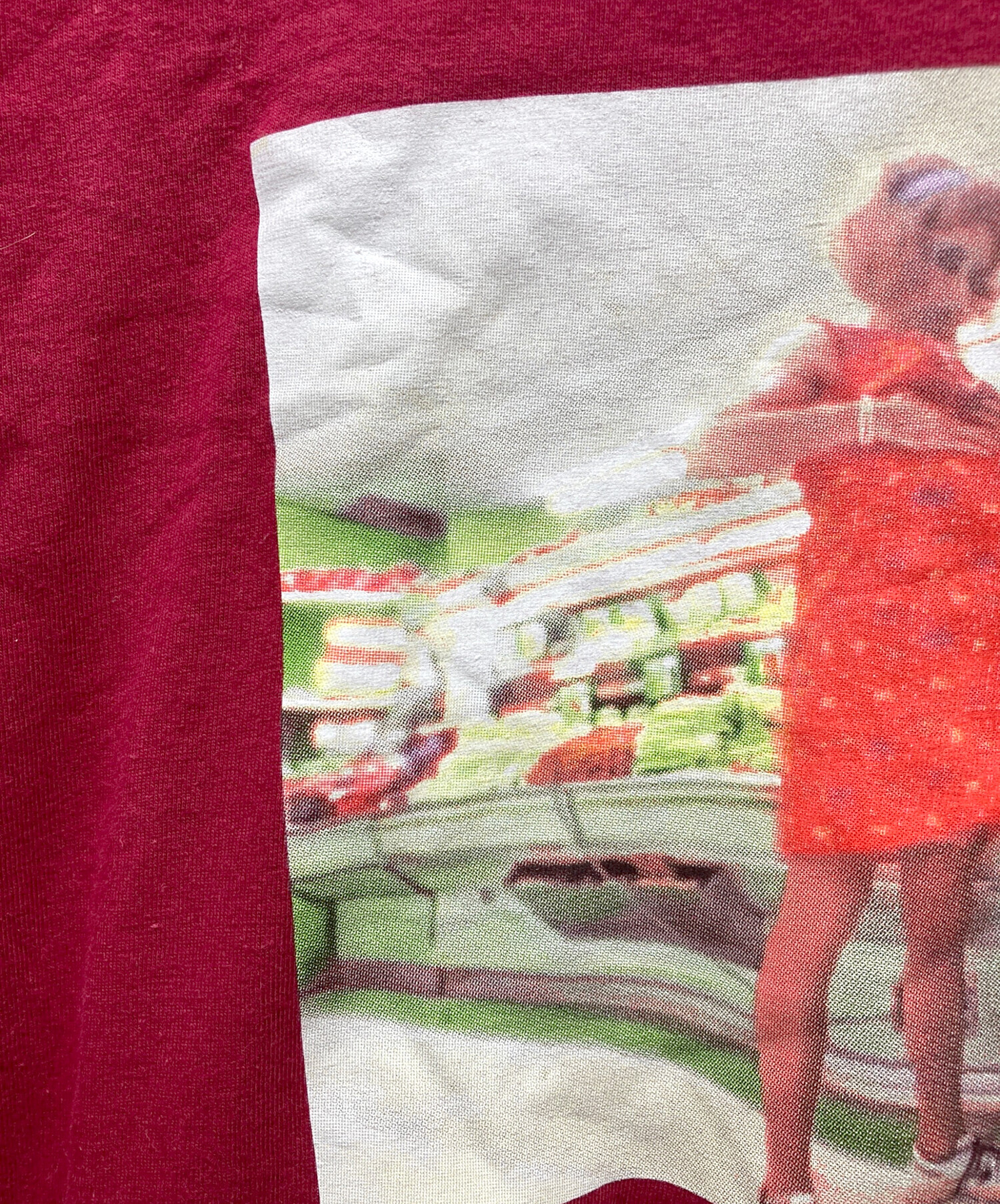 Supreme Tシャツ レッド フォトプリント 中古・古着通販】Supreme (シュプリーム) フォトTシャツ レッド サイズ