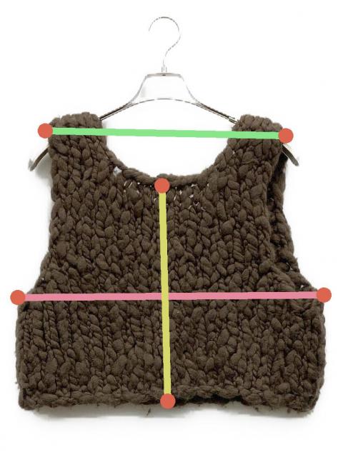 【完売品】sea room lynn MultiサイズKnitPoloベスト 中古・古着通販】Sea Room Lynn (シールームリン) 2wayニットベスト