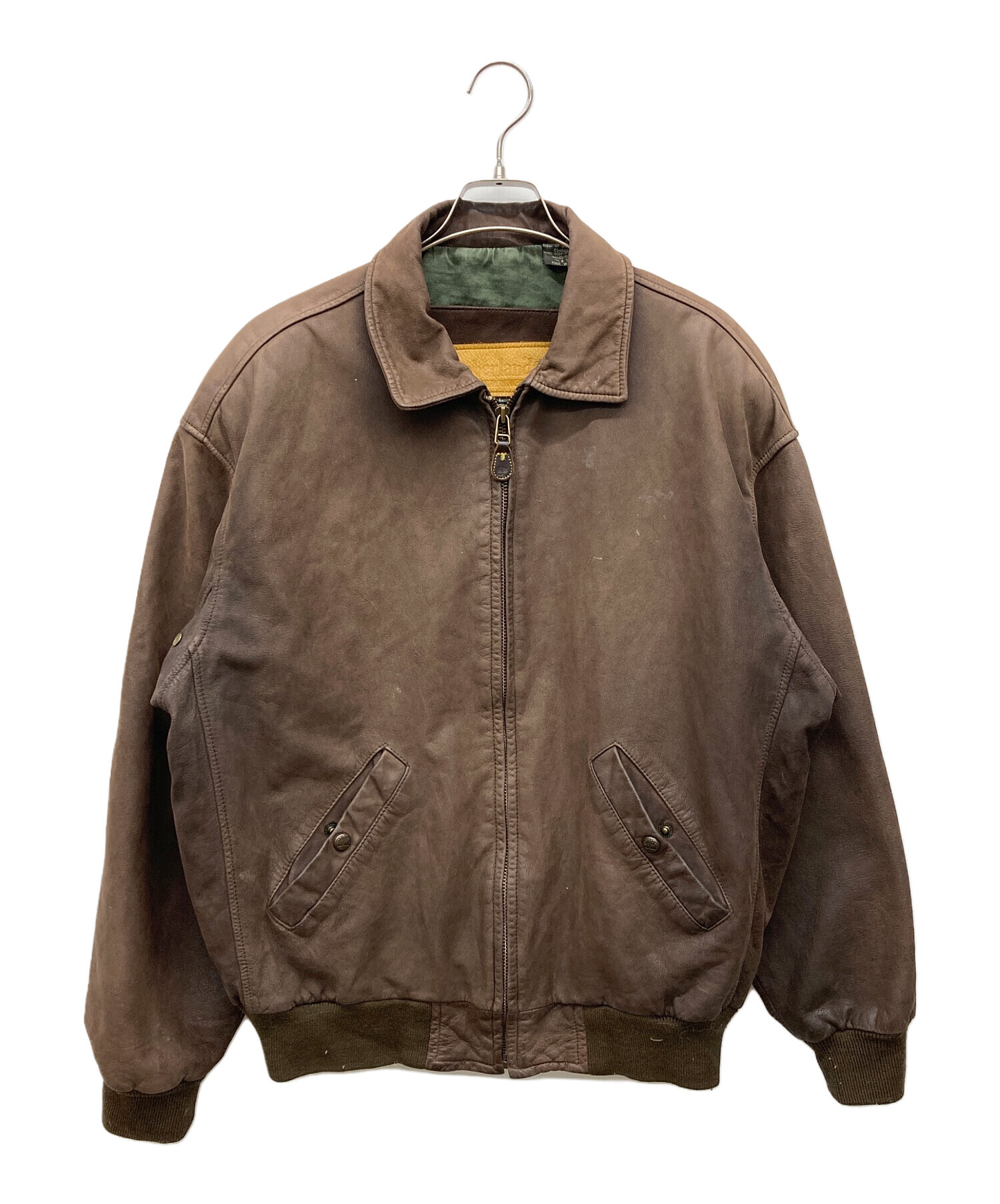 TIMBERLAND ティンバーランド　レザージャケット ブラウン 中古・古着通販】Timberland (ティンバーランド) レザージャケット