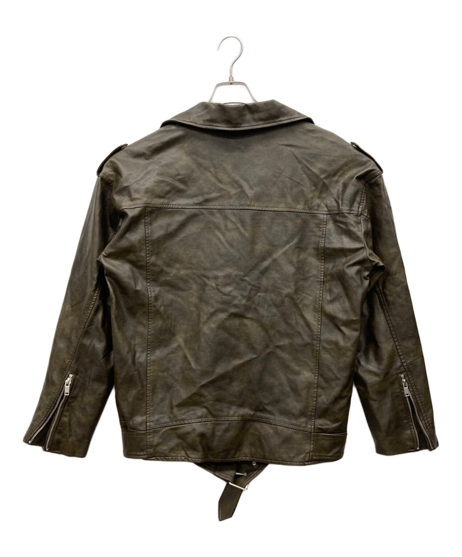 中古・古着通販】ACLENT (アクレント) ダブルライダースジャケット