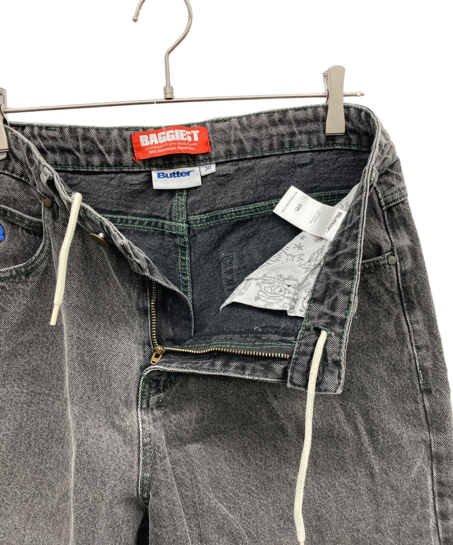 中古・古着通販】butter (バター) デニムパンツ インディゴ サイズ:30