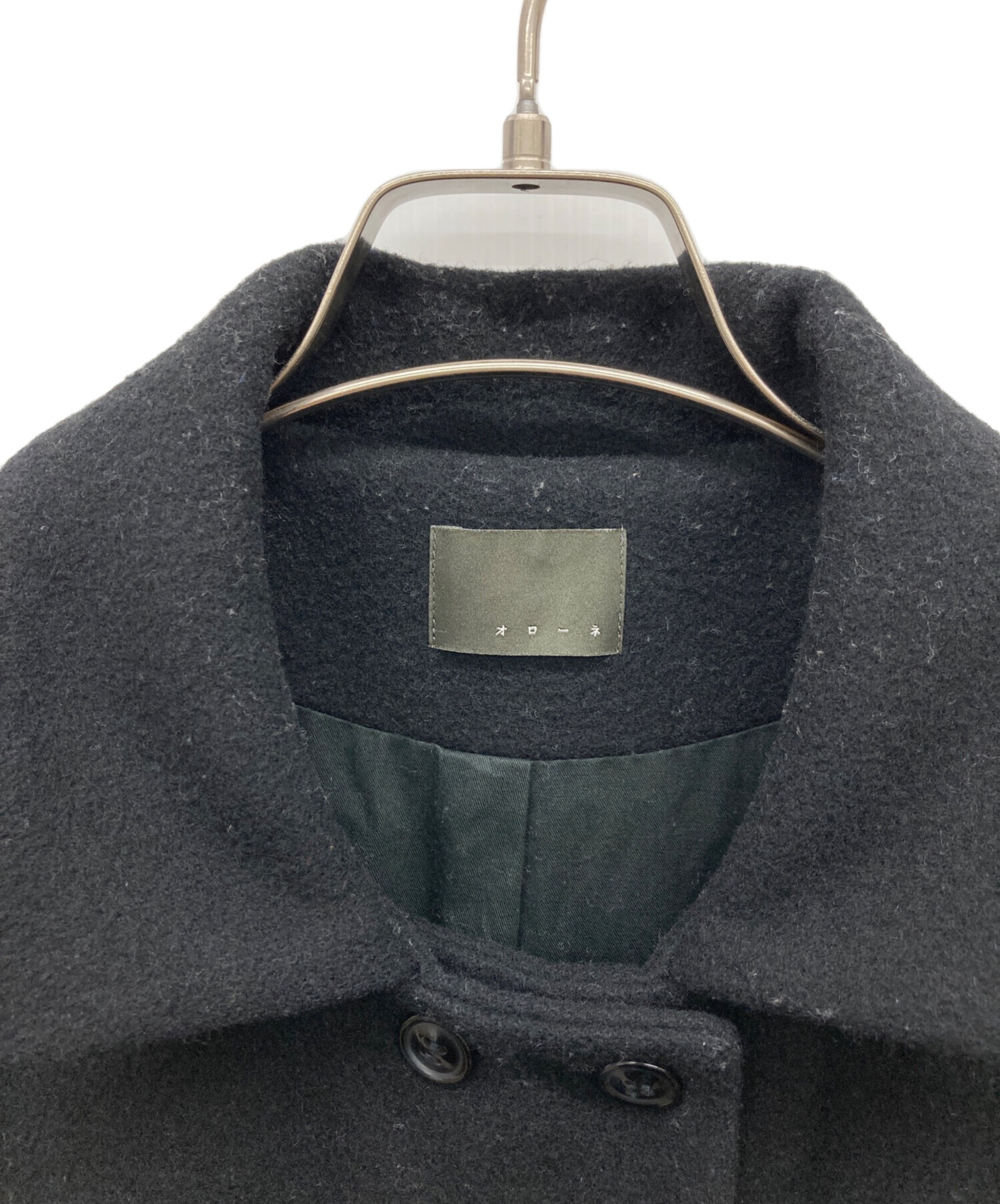 オローネ 6つボタンのバルーンコート ウール メルトン 中古・古着通販】オローネ (オローネ) 6つボタンバルーンコート