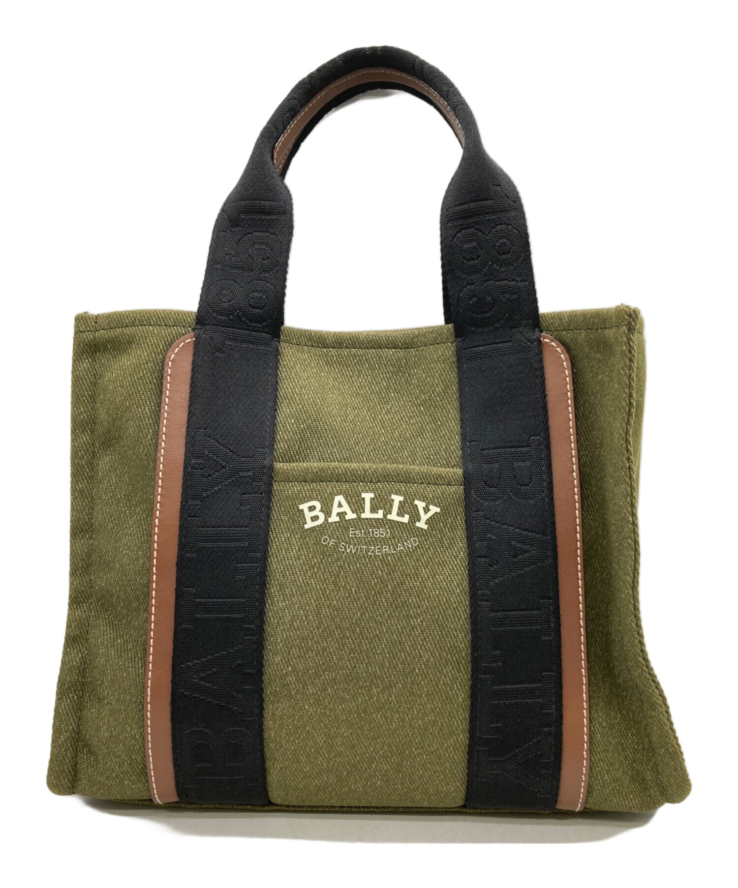 中古・古着通販】BALLY (バリー) ハンドバッグ グリーン｜ブランド