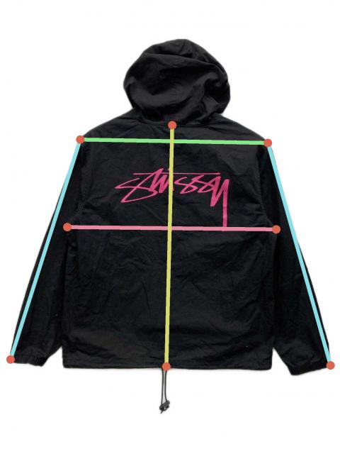 stussy アノラックパーカー Mサイズ 中古・古着通販】stussy (ステューシー) アノラックパーカー ブラック