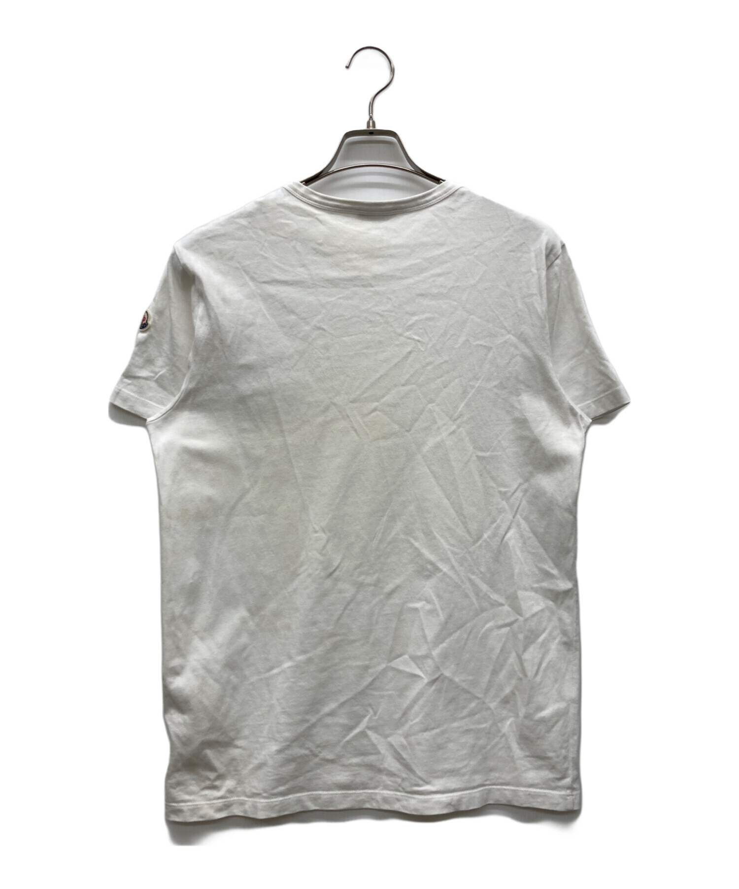 中古・古着通販】MONCLER (モンクレール) Tシャツ ホワイト サイズ:M 