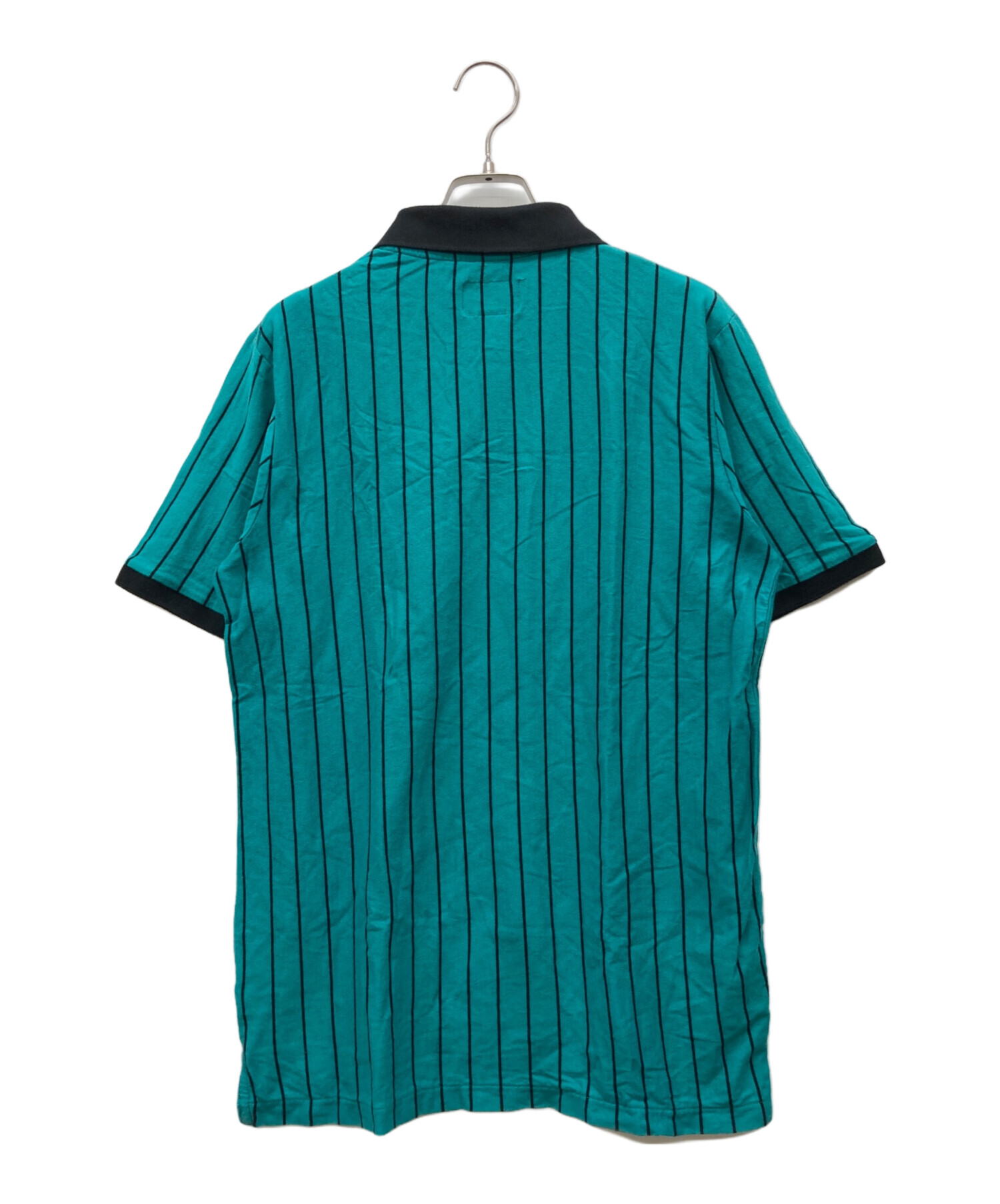 Stussy ストライプポロシャツ Lサイズ 中古・古着通販】stussy (ステューシー) ストライプポロシャツ グレー