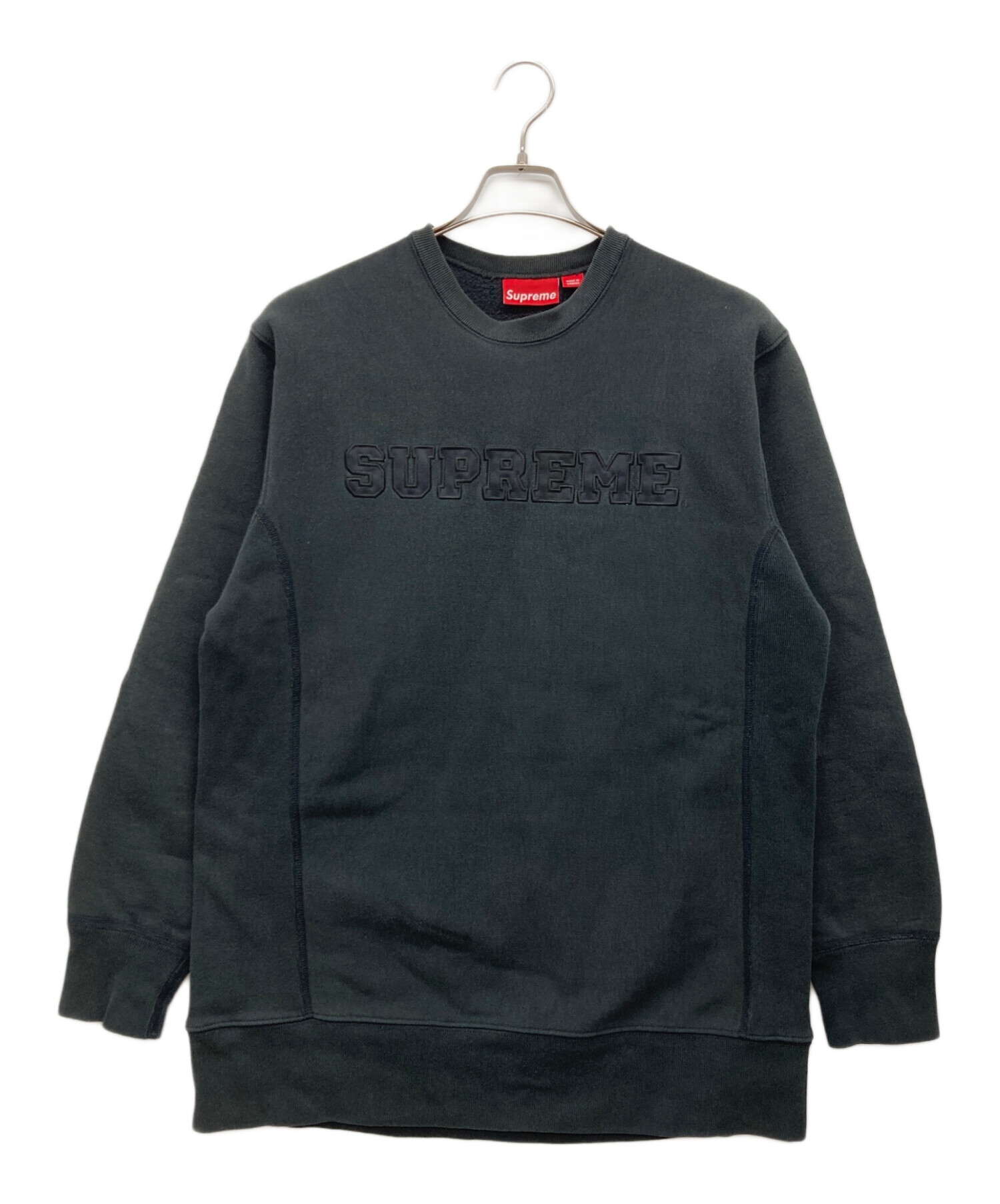 中古・古着通販】Supreme (シュプリーム) ロゴ刺繍スウェット ブラック