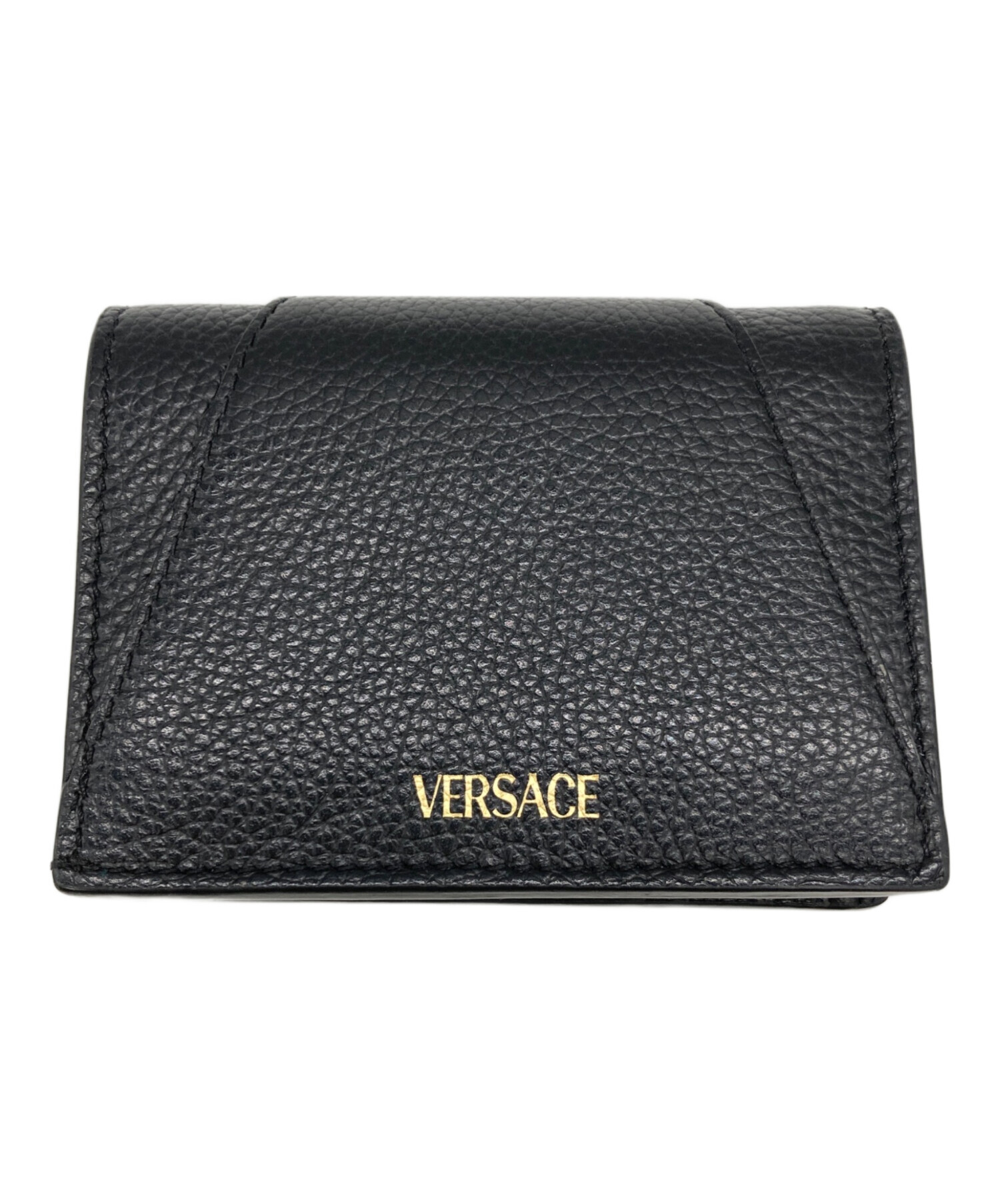 中古・古着通販】VERSACE (ヴェルサーチェ) 2つ折り財布 ブラック