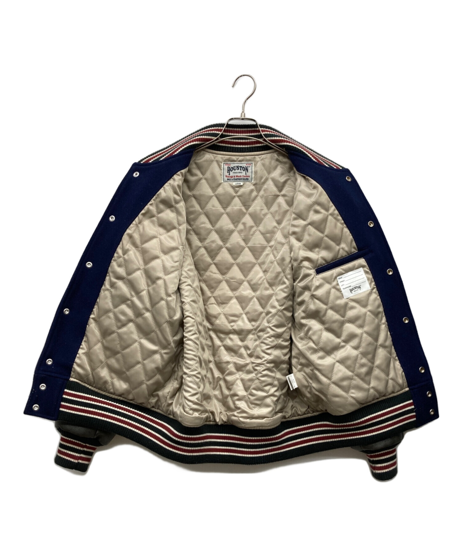 HOUSTON スタジャン ネイビー 中古・古着通販】HOUSTON (ヒューストン) スタジャン ネイビー サイズ