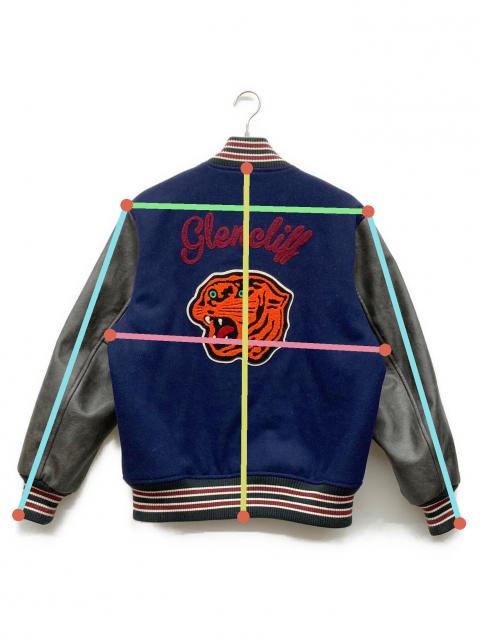 中古・古着通販】HOUSTON (ヒューストン) スタジャン ネイビー サイズ