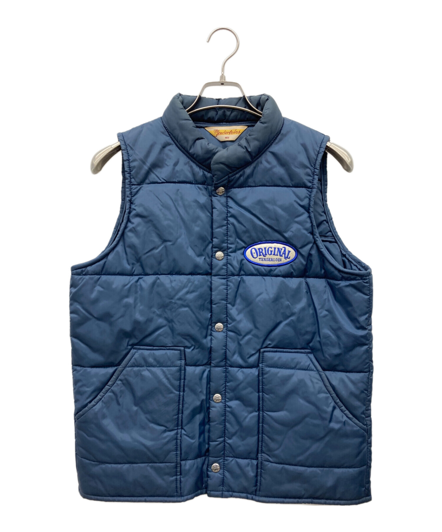 テンダーロイン TENDERLOIN ダウンベスト　XL ネイビー　プリマロフト テンダーロイン TENDERLOIN ダウンベスト XL ネイビー プリマロフト
