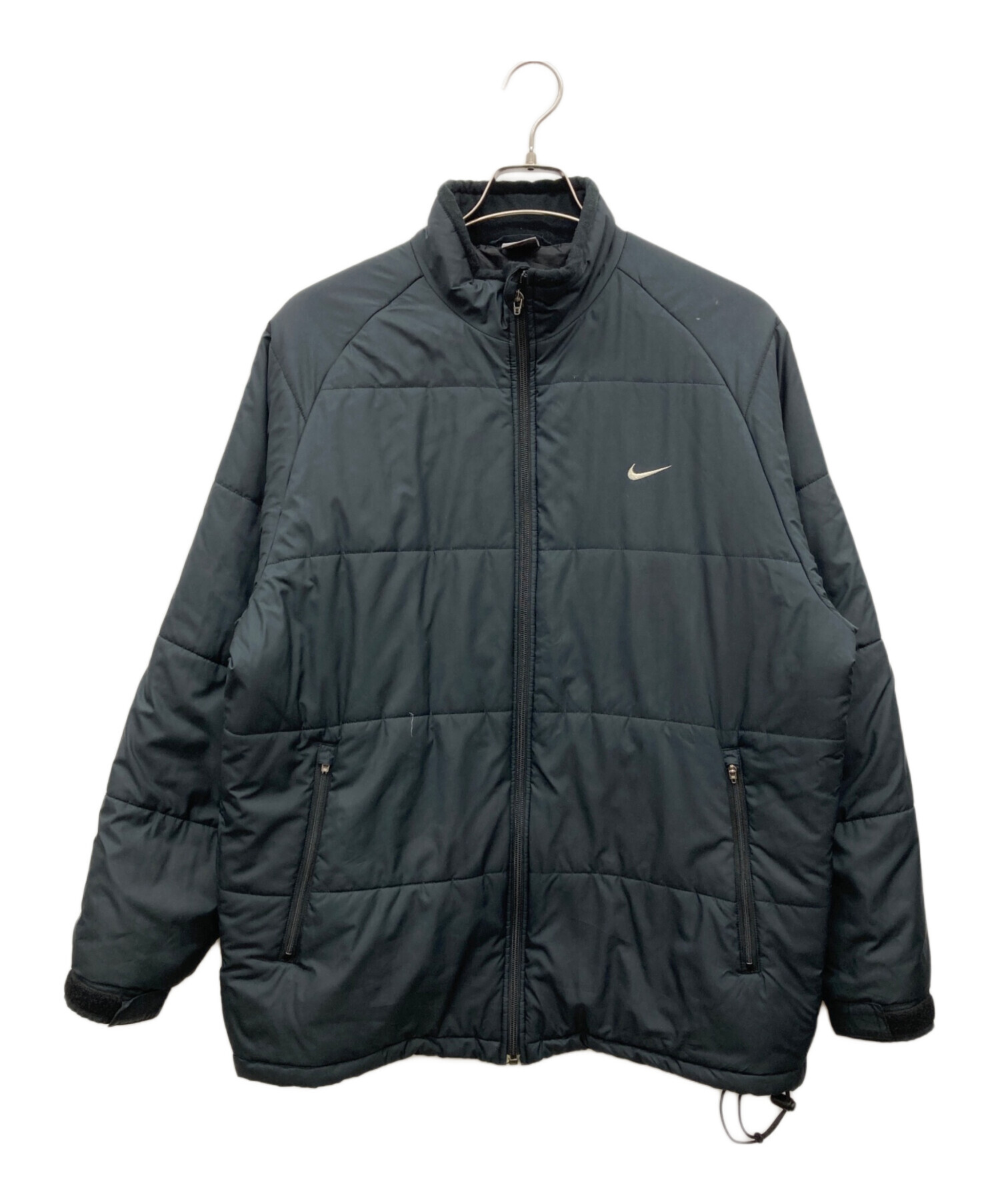 00s NIKE 中綿 ジャケット ブラック 中古・古着通販】NIKE (ナイキ) 中綿ジャケット ブラック サイズ:MEN'S