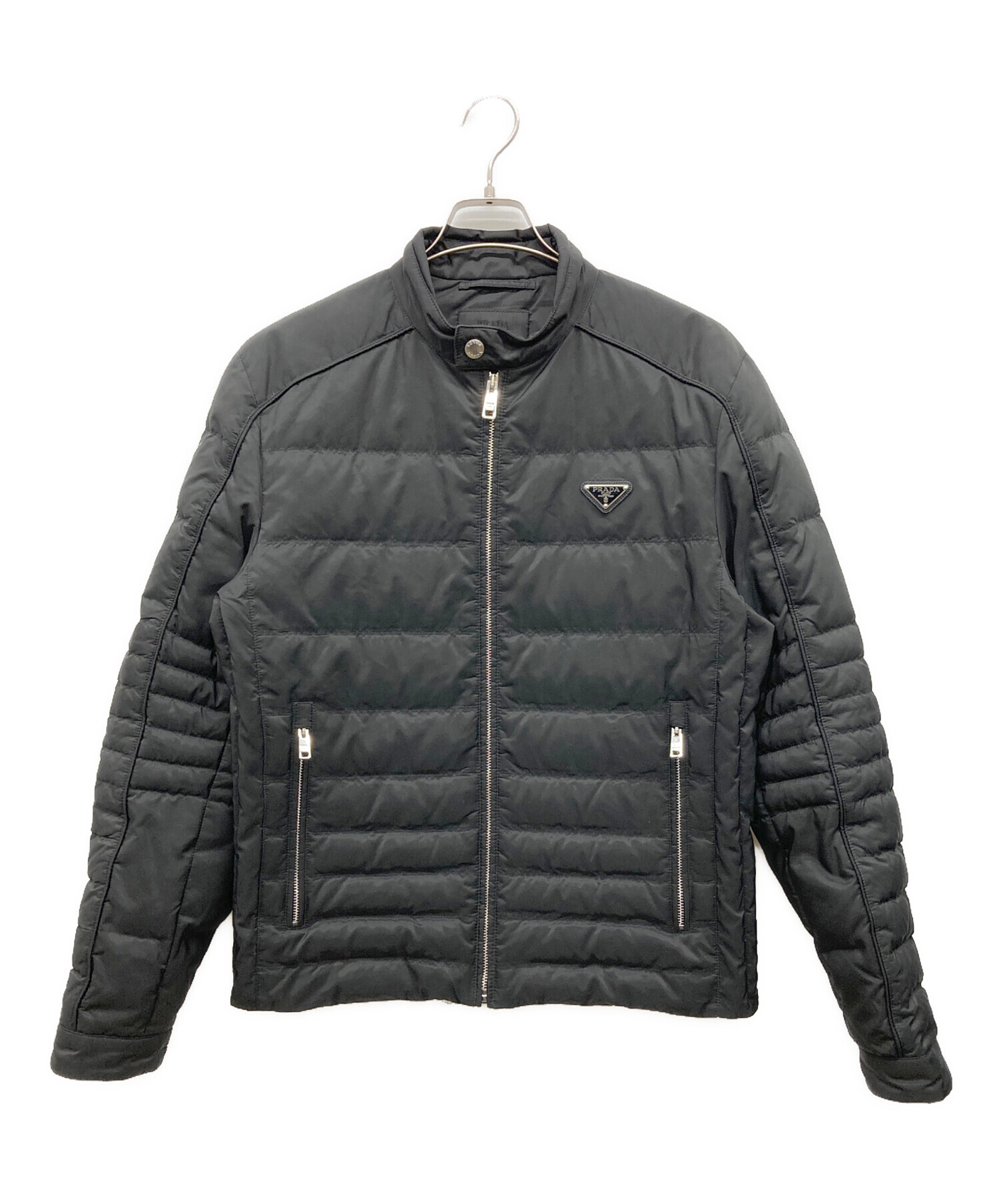 中古・古着通販】PRADA (プラダ) ダウンジャケット ブラック サイズ:46 