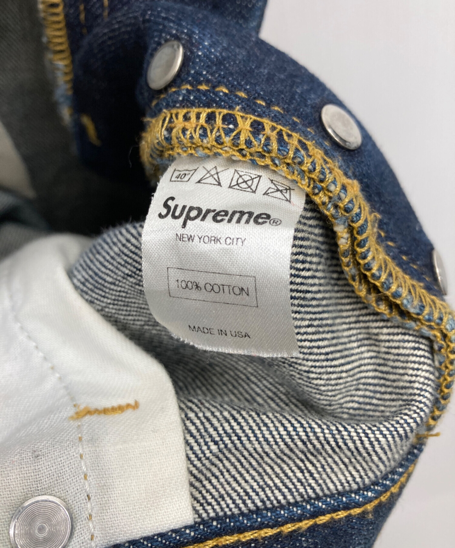 中古・古着通販】Supreme (シュプリーム) セルビッチデニムパンツ