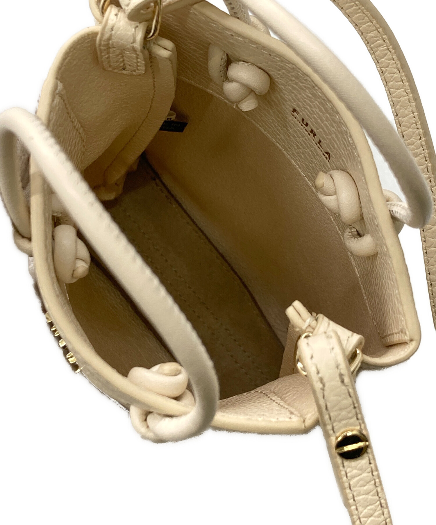 中古・古着通販】FURLA (フルラ) ミニショルダーバッグ アイボリー 