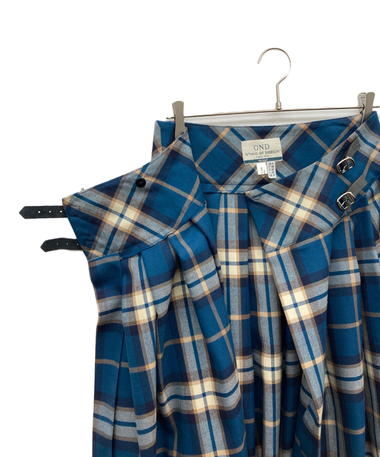 半額値下げ❗️極美品✨【45R】二重織のネルチェック馬比古ドレス Freeサイズ 中古・古着通販】O'NEIL OF DUBLIN (オニールオブダブリン) 巻き