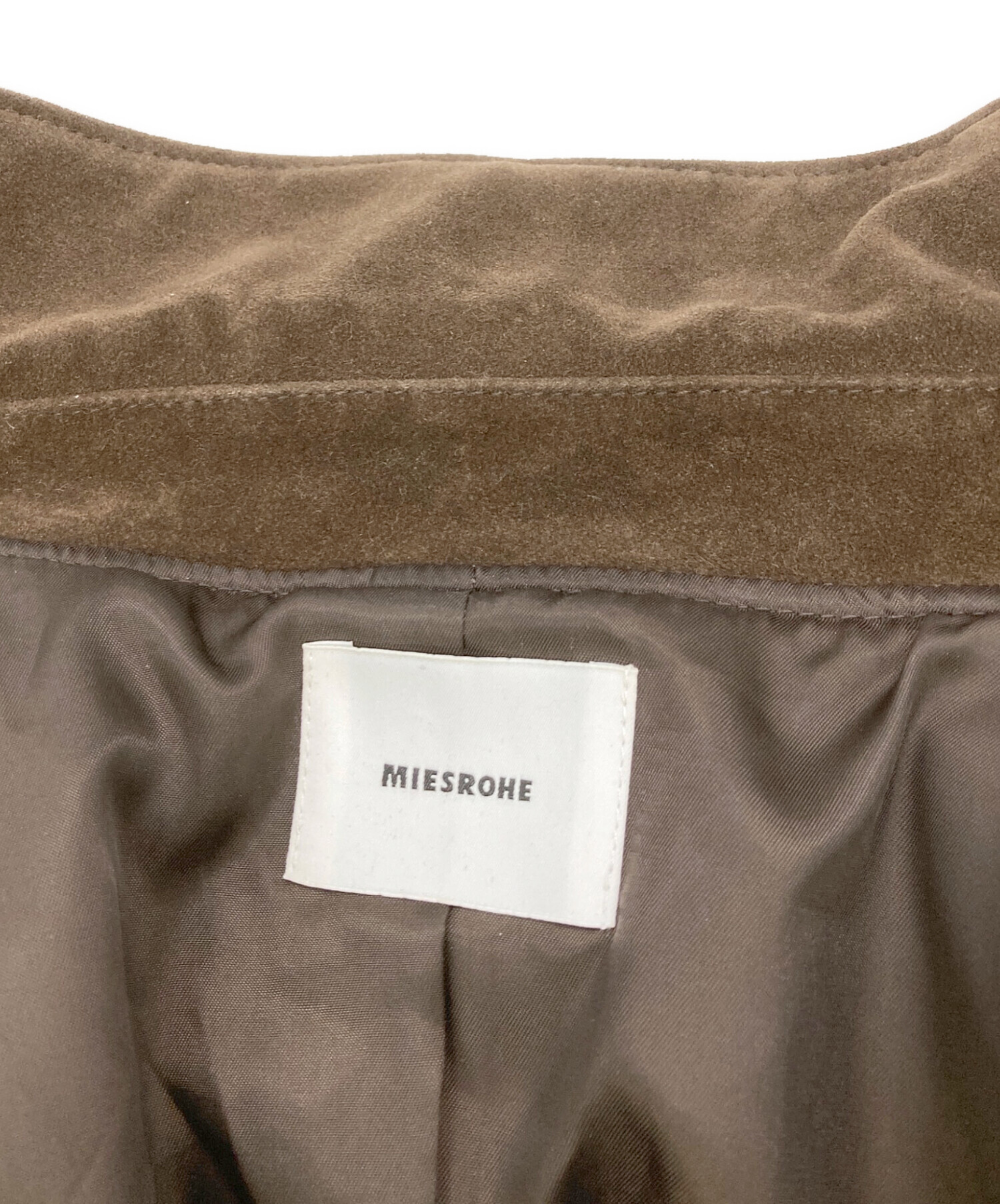 中古・古着通販】MIESROHE (ミースロエ) ステンカラーカバーオール