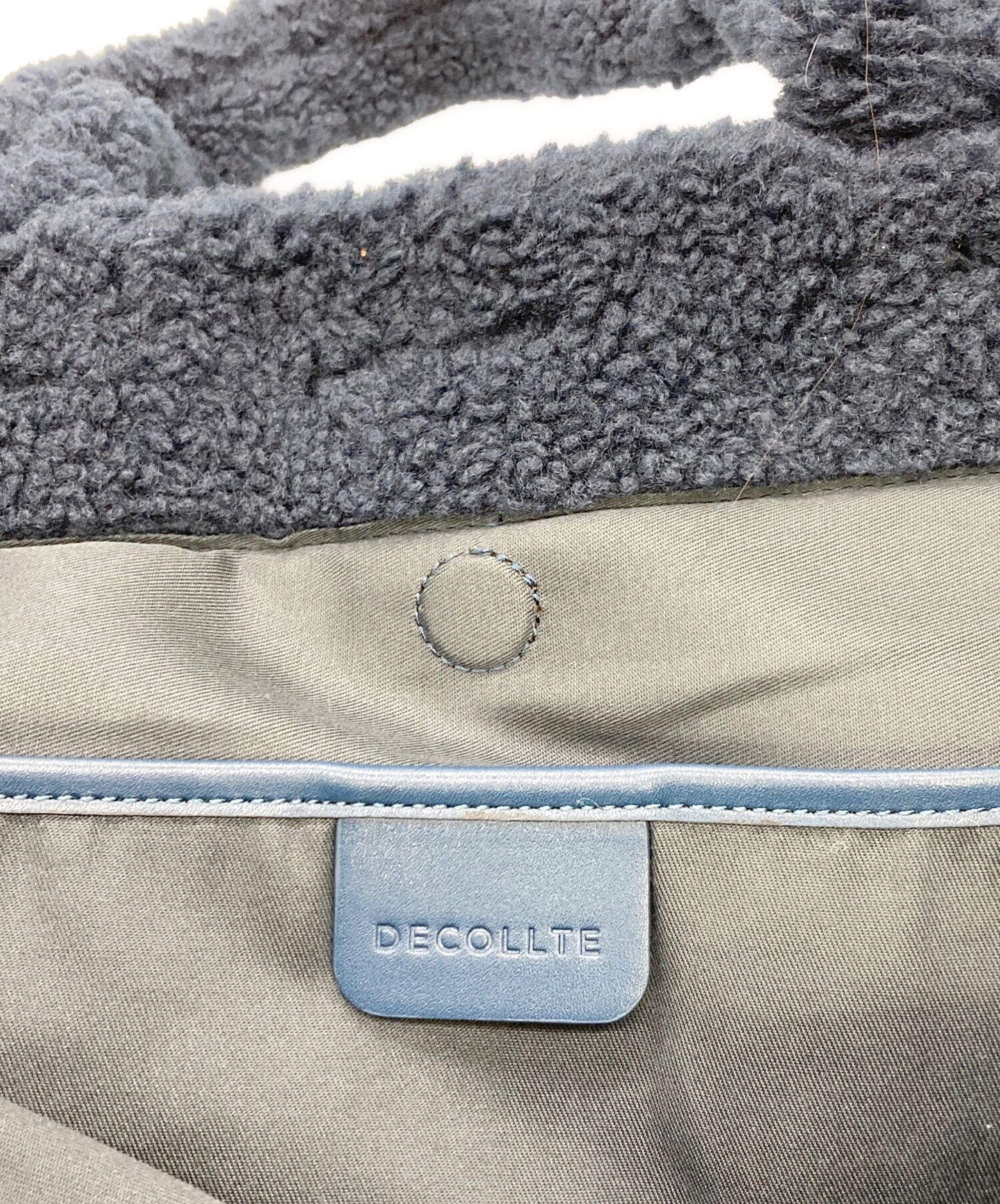 中古・古着通販】DECOLLTE (デコルテ) ボアトートバッグ ネイビー 