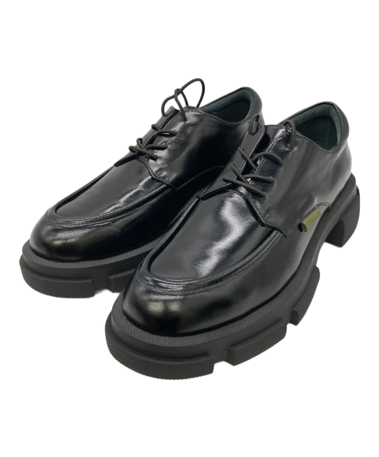 中古・古着通販】MANA (マナ) 厚底レースアップシューズ ブラック