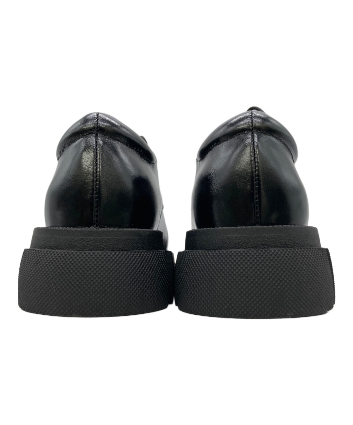 中古・古着通販】MANA (マナ) 厚底レースアップシューズ ブラック