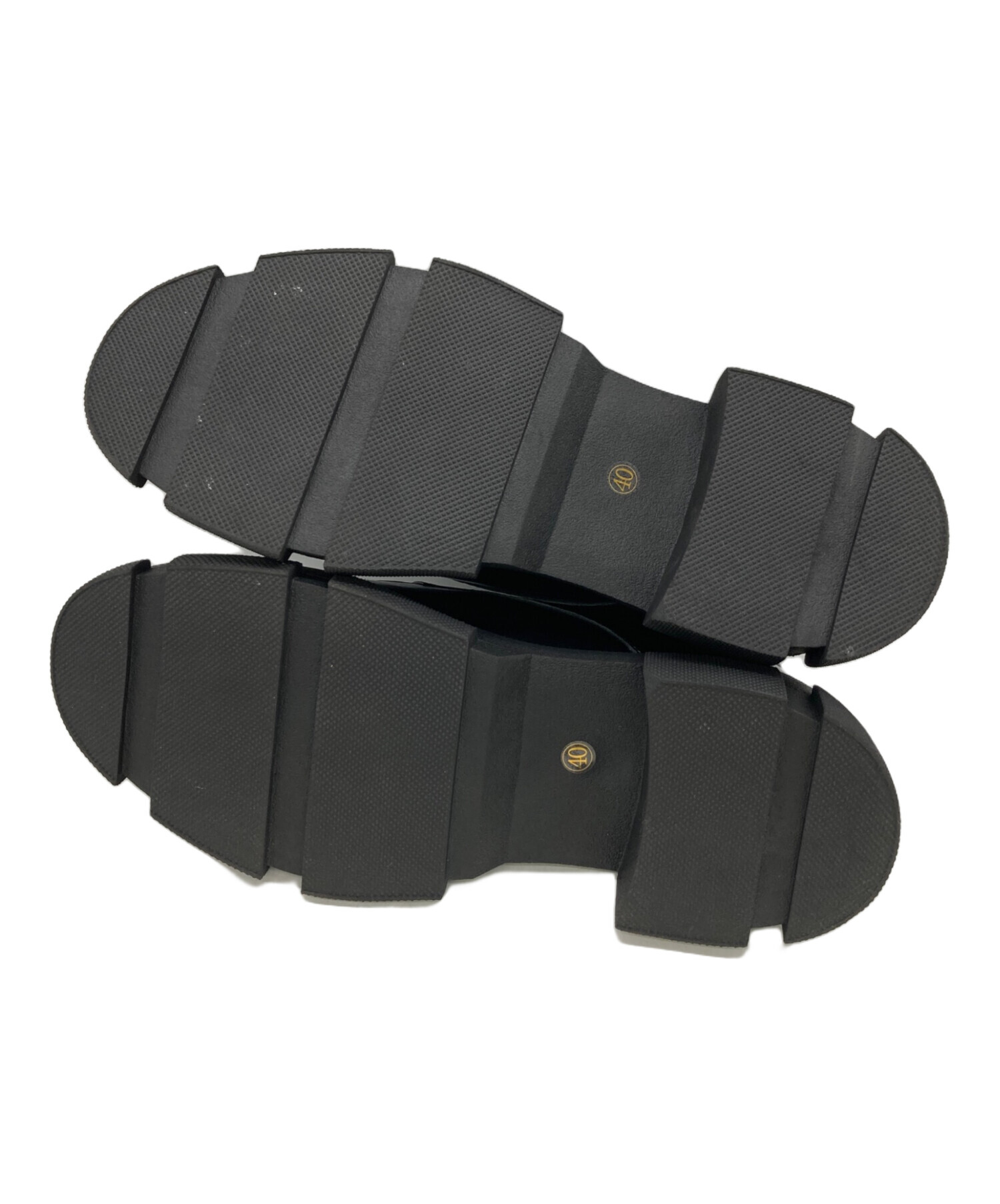 中古・古着通販】MANA (マナ) 厚底レースアップシューズ ブラック