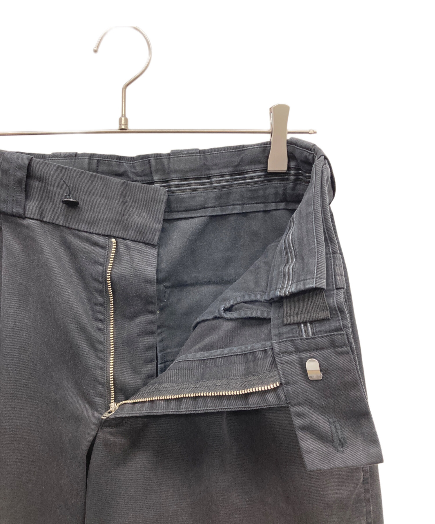 中古・古着通販】CAHLUMN (カウラム) TC Twill 1 Tuck Pants グレー