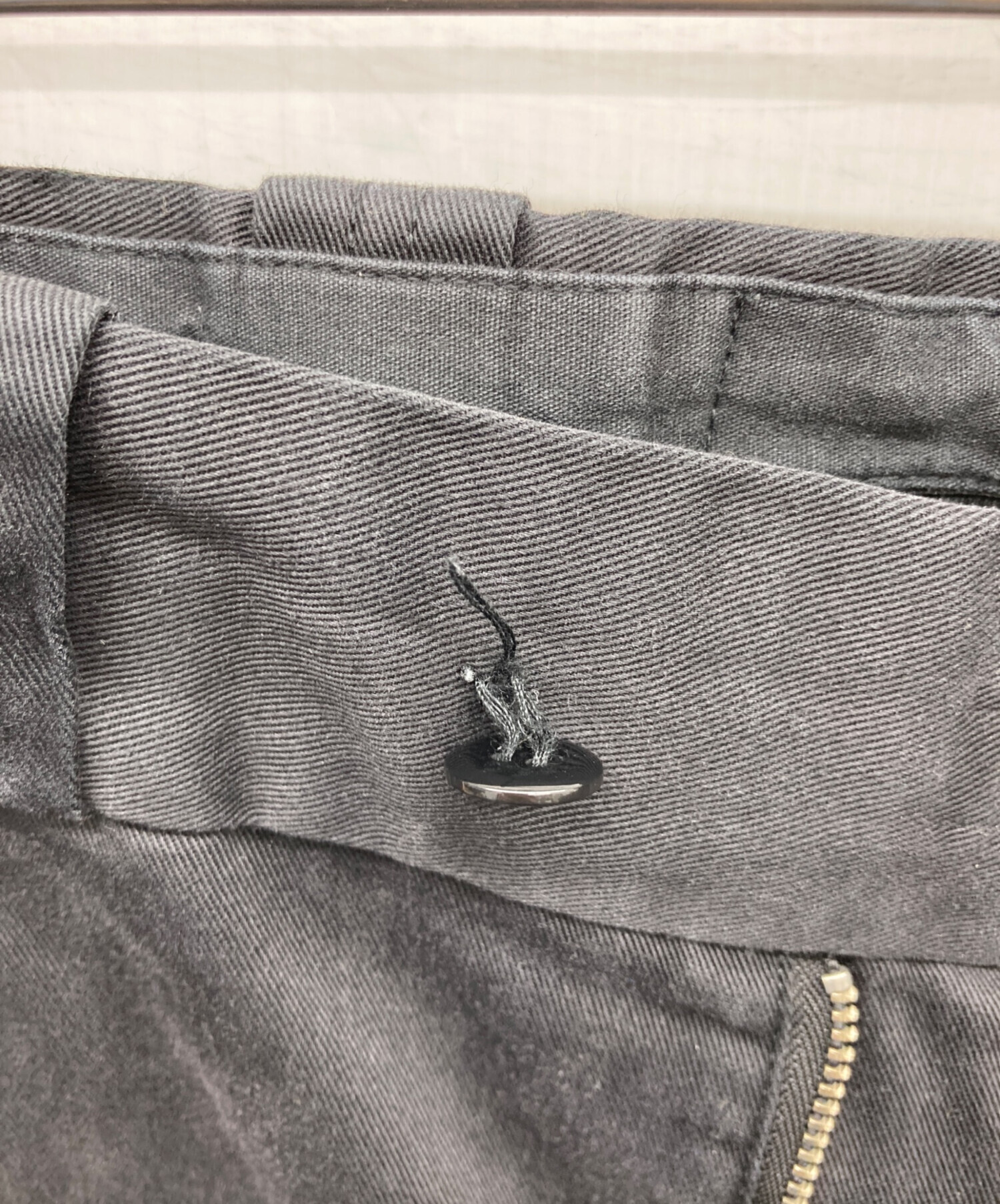 中古・古着通販】CAHLUMN (カウラム) TC Twill 1 Tuck Pants グレー 中古・古着通販】CAHLUMN (カウラム) TC Twill 1 Tuck Pants グレー