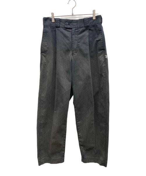 CAHLUMN カウラム TC Twill 1 Tuck Pants L 美品 中古・古着通販】CAHLUMN (カウラム) TC Twill 1 Tuck Pants グレー