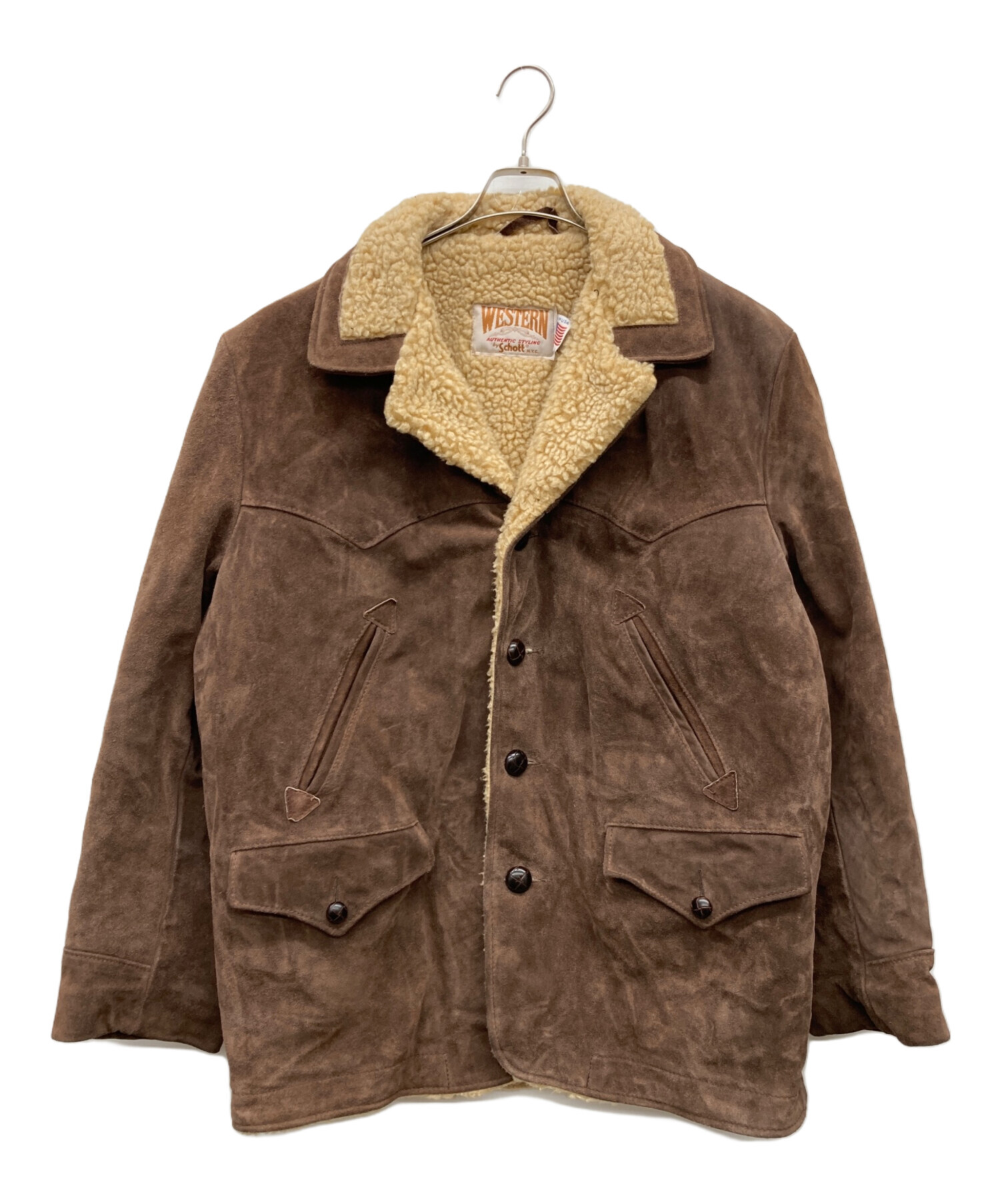 中古・古着通販】Schott (ショット) ランチジャケット ブラウン サイズ