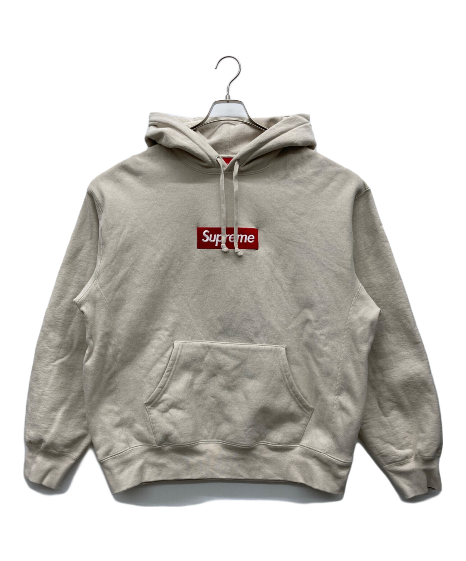 売り尽くし。Supreme アイボリー パーカー 中古・古着通販】SUPREME (シュプリーム) Box Logo Hooded Sweatshirt
