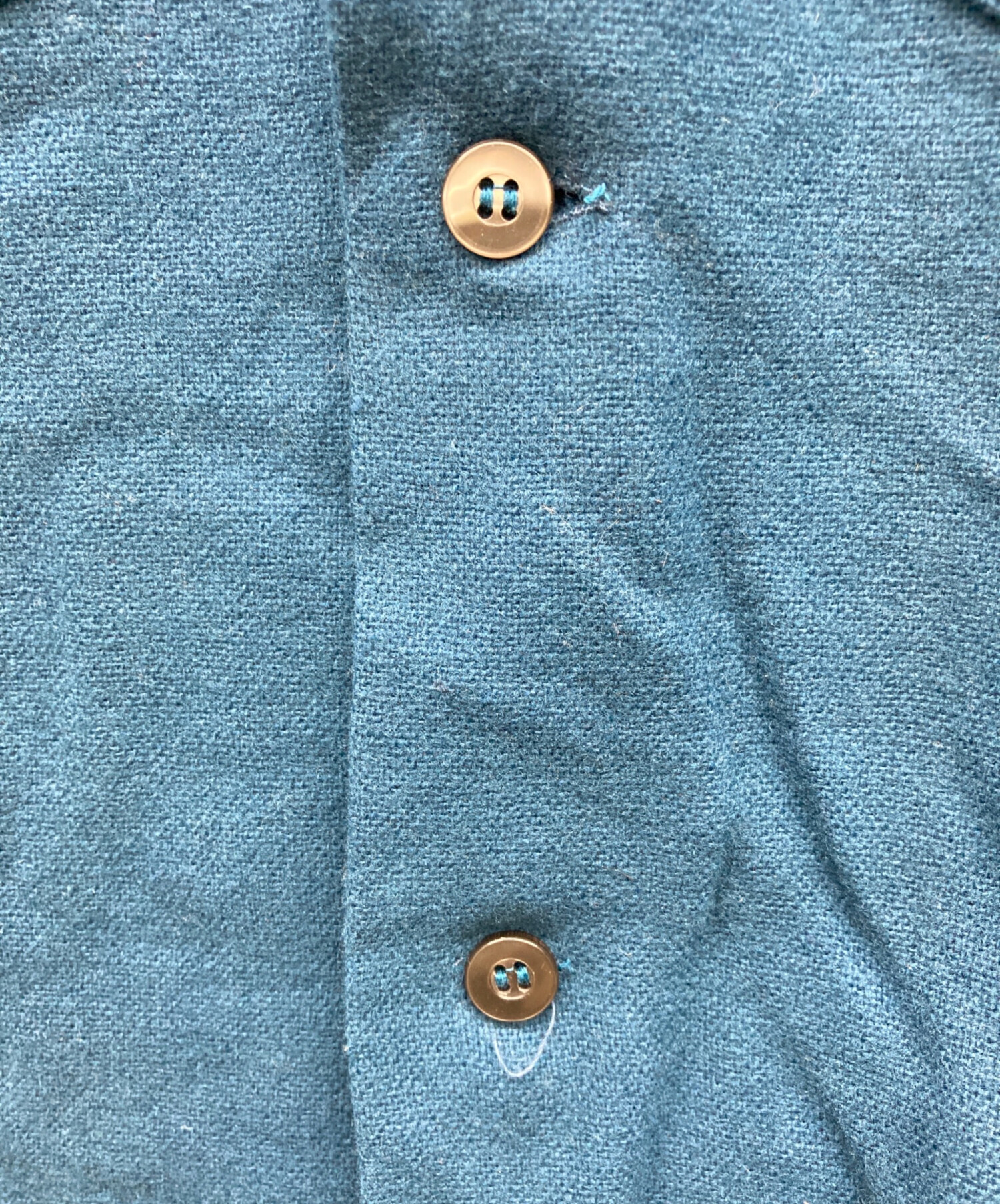 中古・古着通販】Sears (シアーズ) 60s ウール開襟シャツ ネイビー