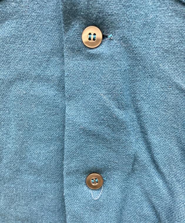 中古・古着通販】Sears (シアーズ) 60s ウール開襟シャツ ネイビー