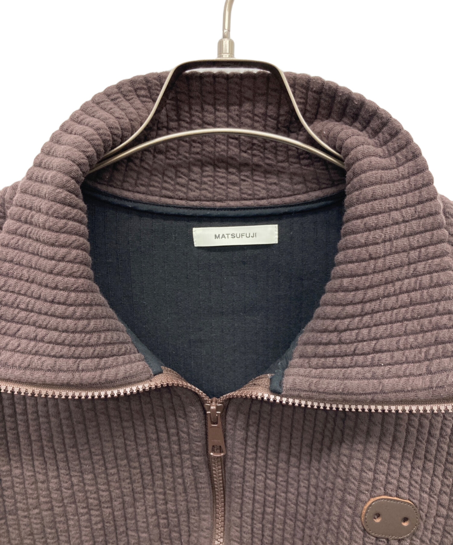 中古・古着通販】MATSUFUJI (マツフジ) STRIPE JACQUARD STAND COLLAR