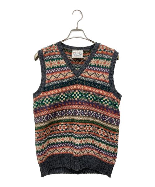 中古・古着通販】jamieson's (ジャミーソンズ) ニットベスト ブラウン