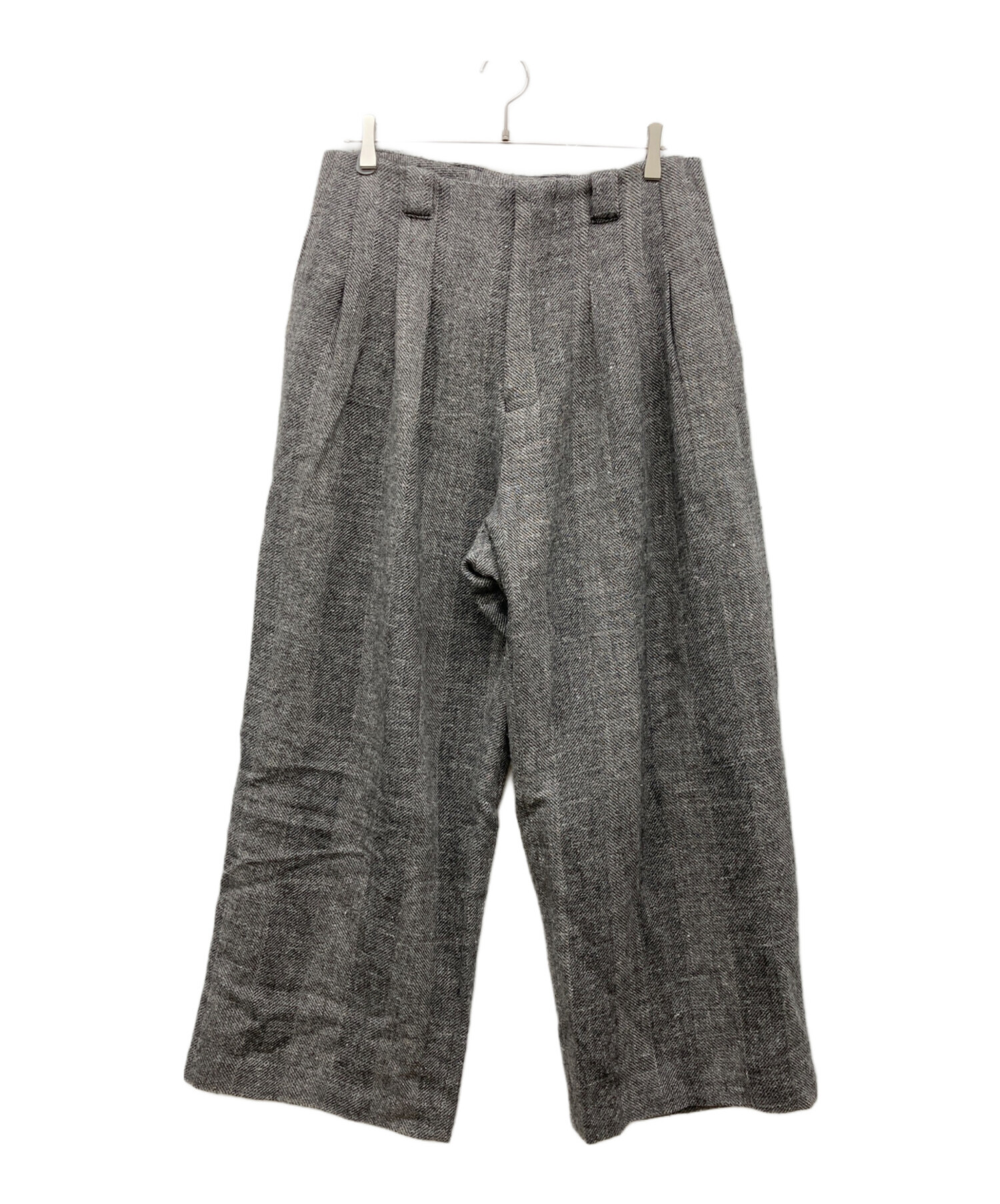 中古・古着通販】LIDnM (リドム) WOOL LINEN OXFORD BAGS グレー