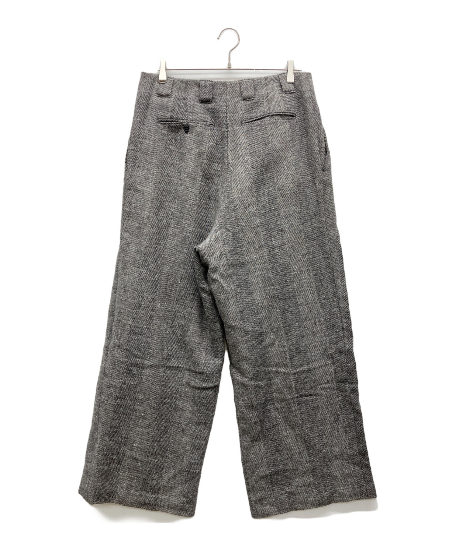 中古・古着通販】LIDnM (リドム) WOOL LINEN OXFORD BAGS グレー