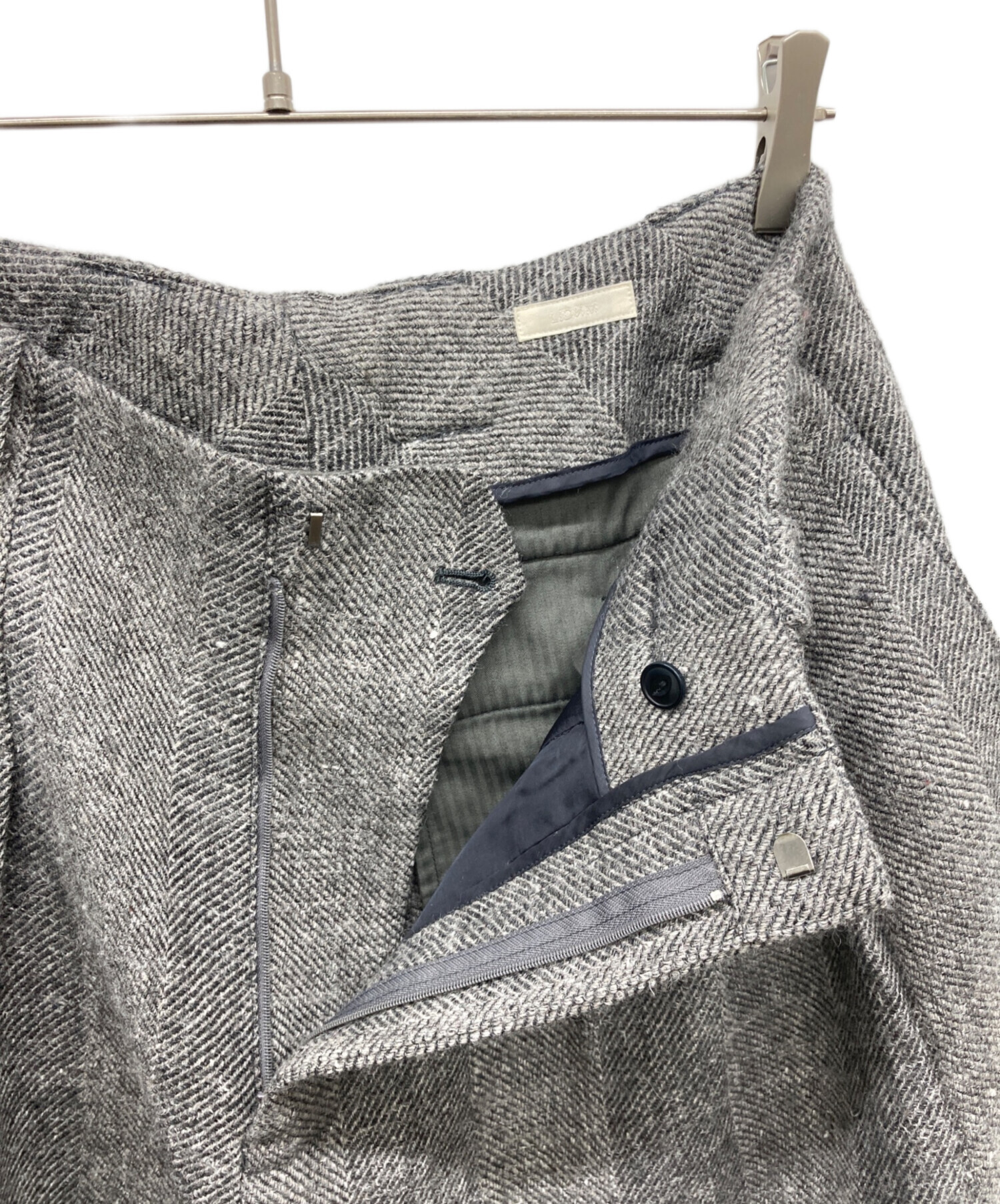 中古・古着通販】LIDnM (リドム) WOOL LINEN OXFORD BAGS グレー